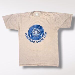 Vintage 1970s Conewango Canoe Club Single Stitch Graphic Tee Small